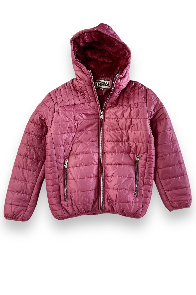 Lightweight Lined Hooded Puffer Jacket