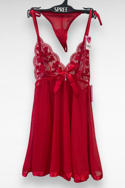 Luxe Lace and Mesh Babydoll