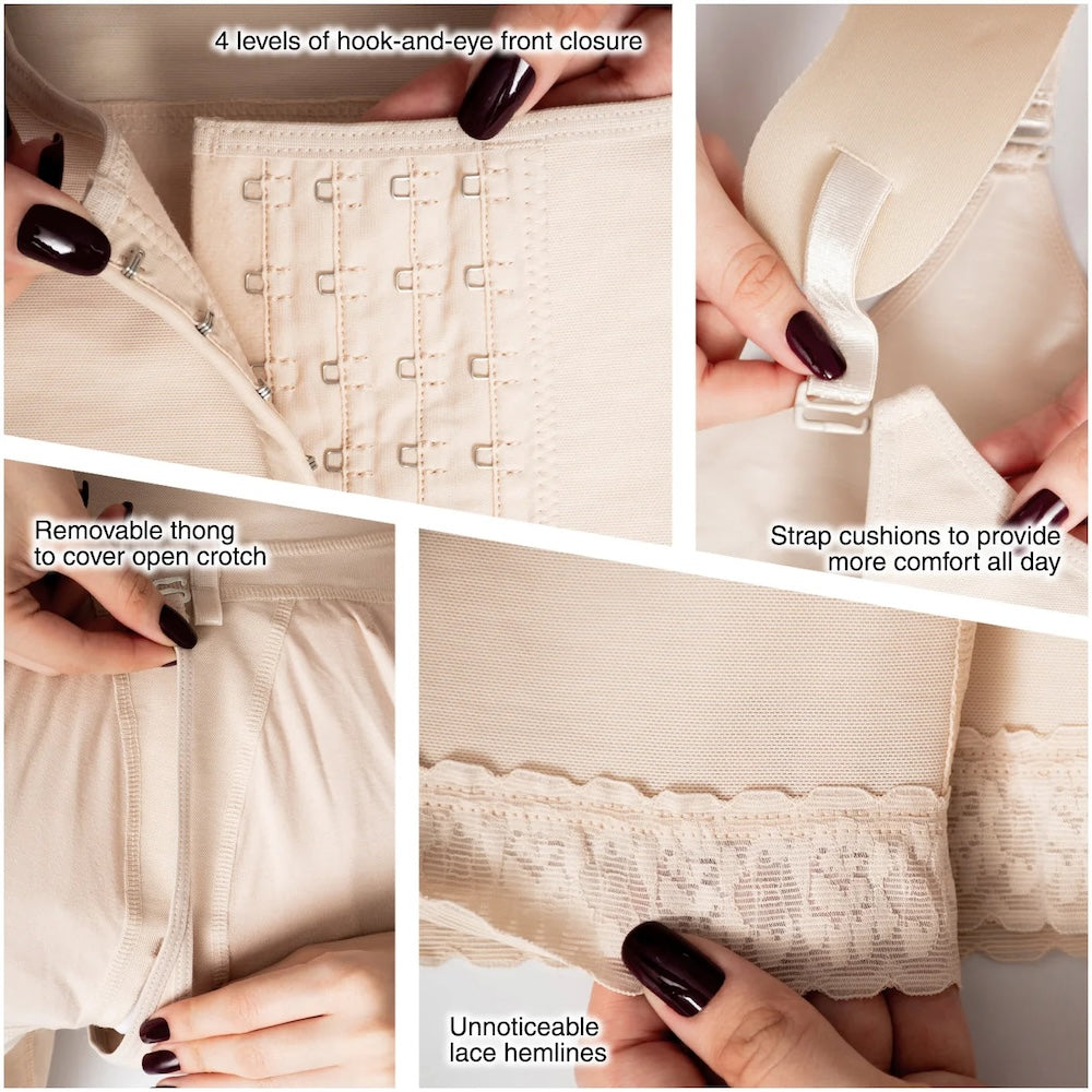 Postpartum Shapewear with Shoulder Pads | Daily and Postsurgical Use | Powernet #9182