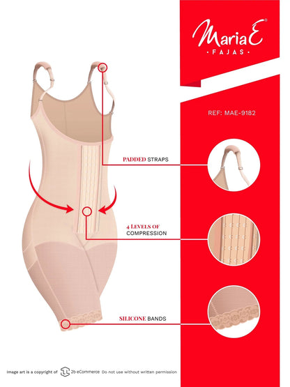 Postpartum Shapewear with Shoulder Pads | Daily and Postsurgical Use | Powernet #9182