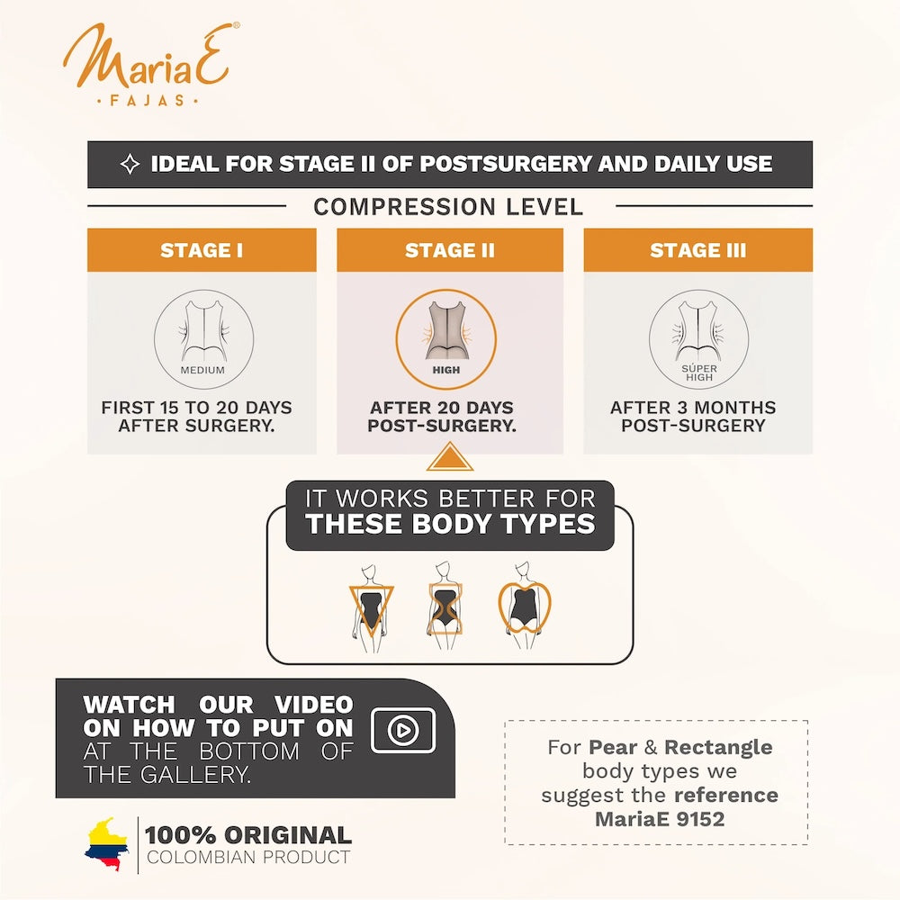 Postpartum Shapewear with Shoulder Pads | Daily and Postsurgical Use | Powernet #9182