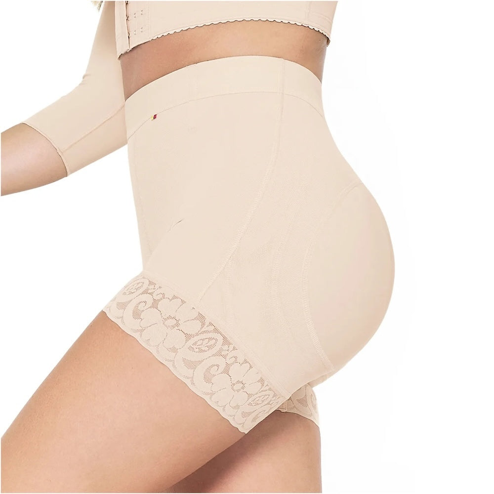 High Waisted Butt Lifter Shaper Shorts - High Compression