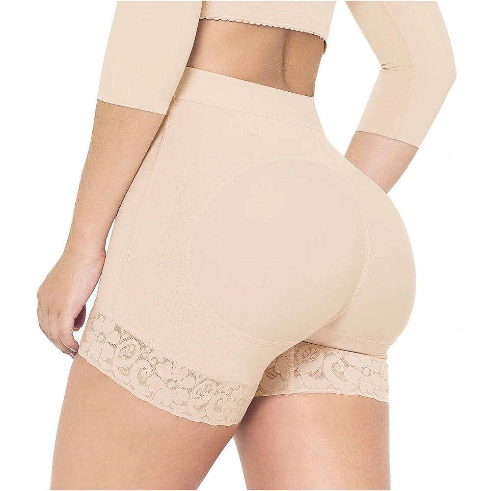 High Waisted Butt Lifter Shaper Shorts - High Compression