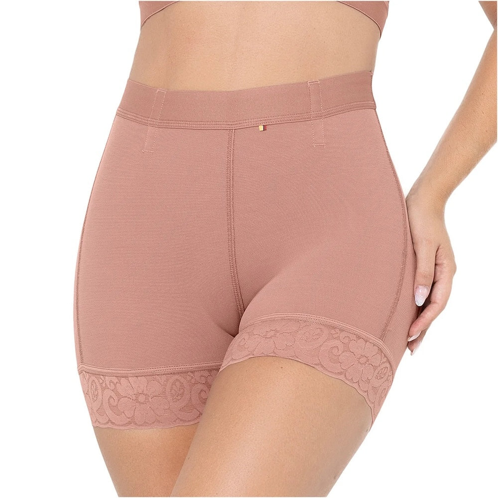 High Waisted Butt Lifter Shaper Shorts - High Compression