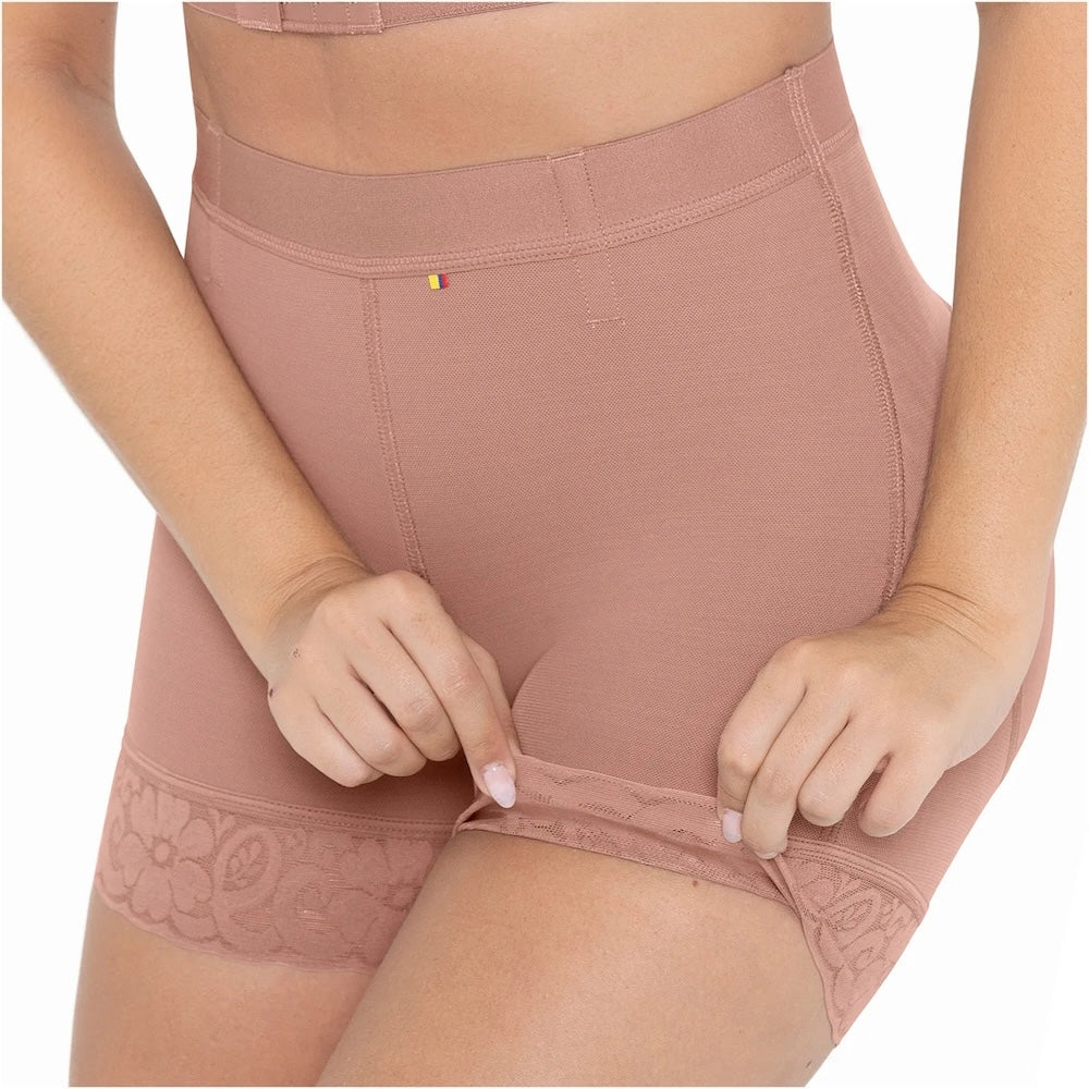 High Waisted Butt Lifter Shaper Shorts - High Compression