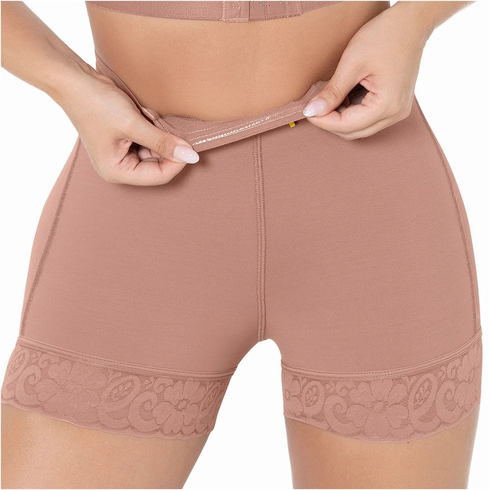 High Waisted Butt Lifter Shaper Shorts - High Compression