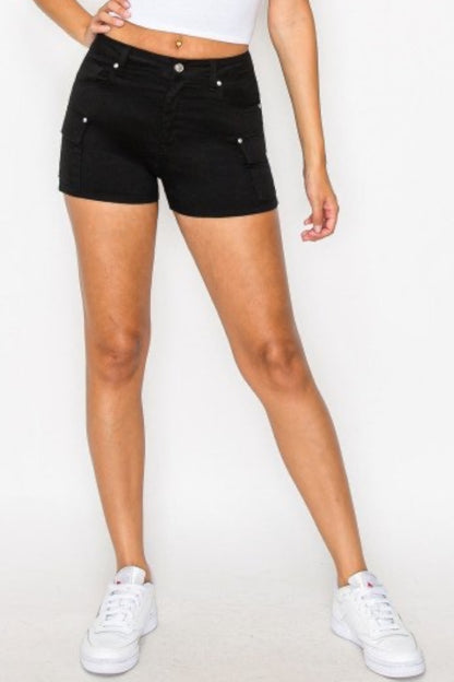 Mini Cargo Pocket Jegging Shorts
