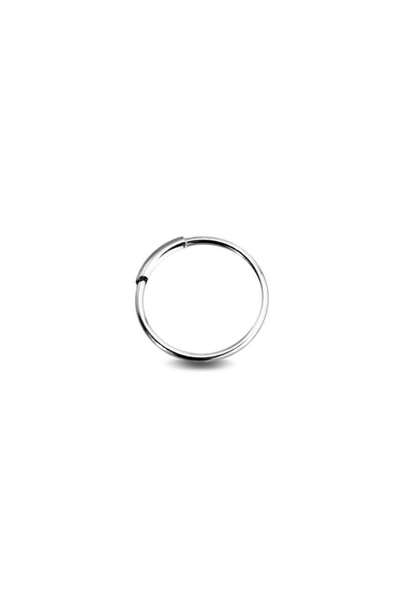 Infinity Nose Hoop Ring - Silver