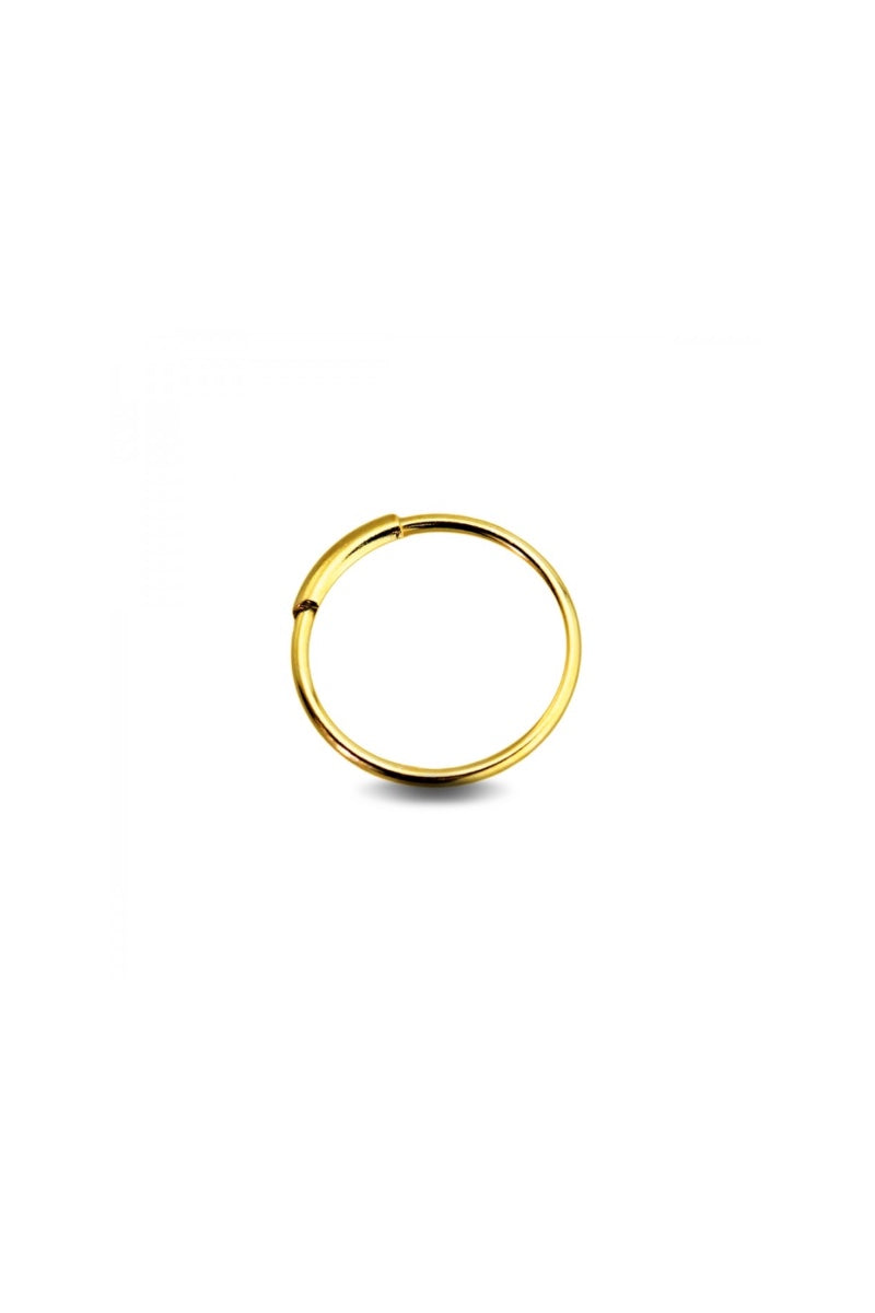 Infinity Nose Hoop Ring - Gold