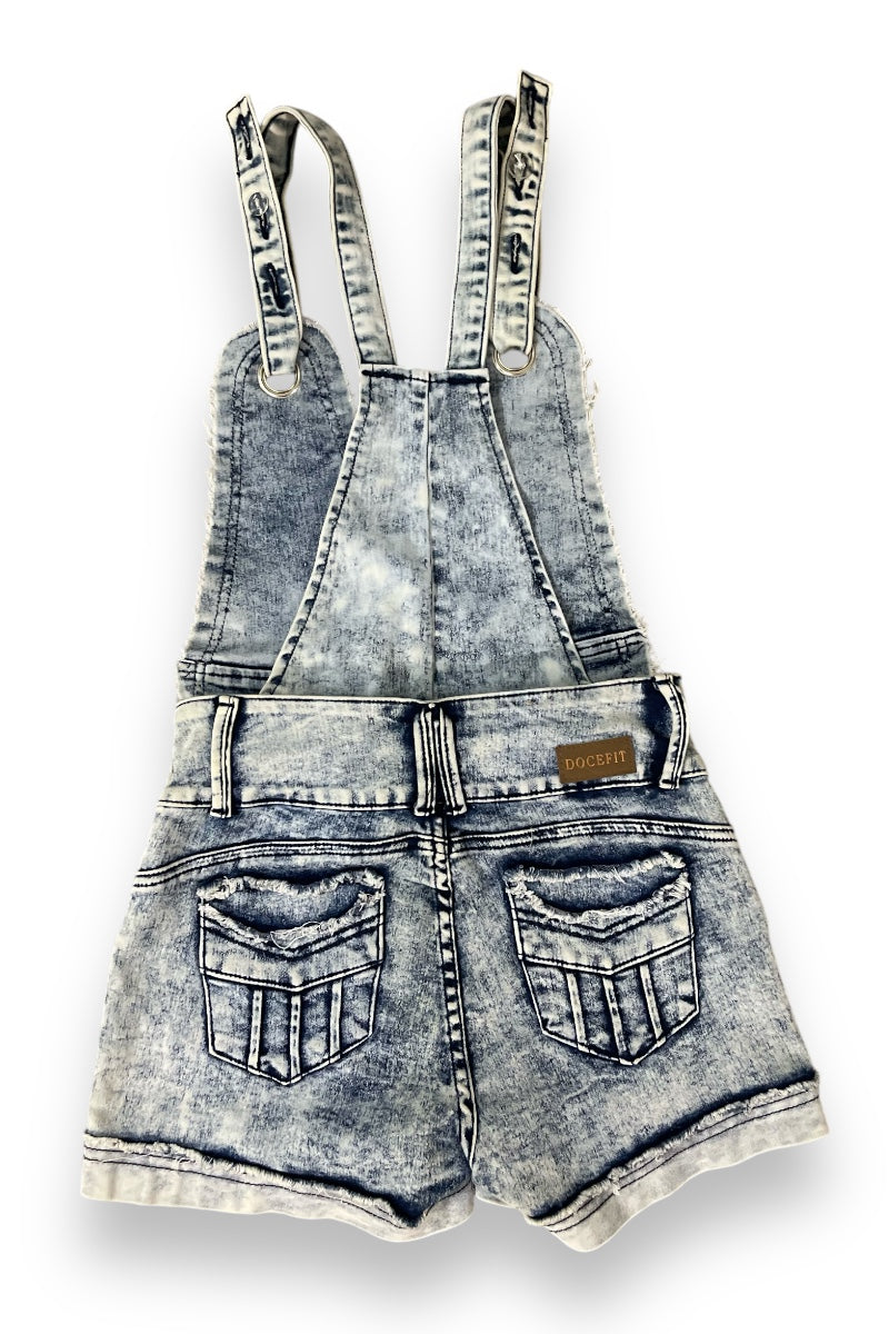 Overlap Overall Denim Skort