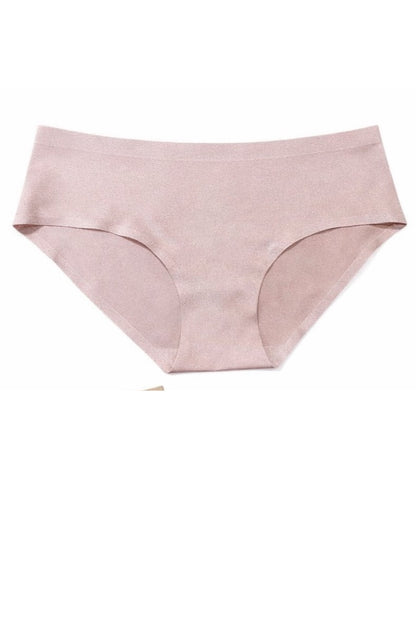 Pink women's underwear on a white background