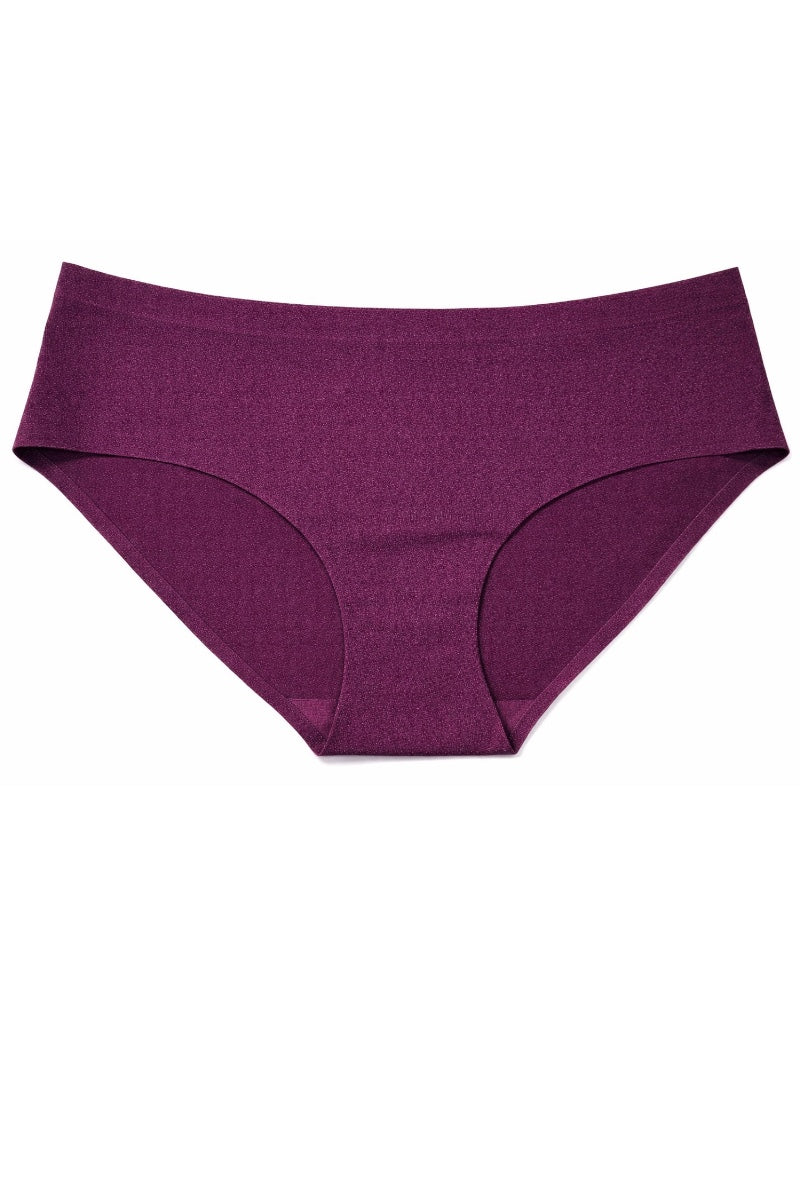 plum women's underwear on a white background