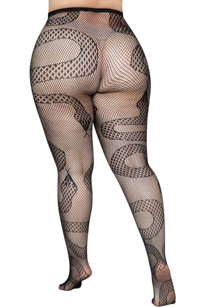 Snake Net Tights #8143