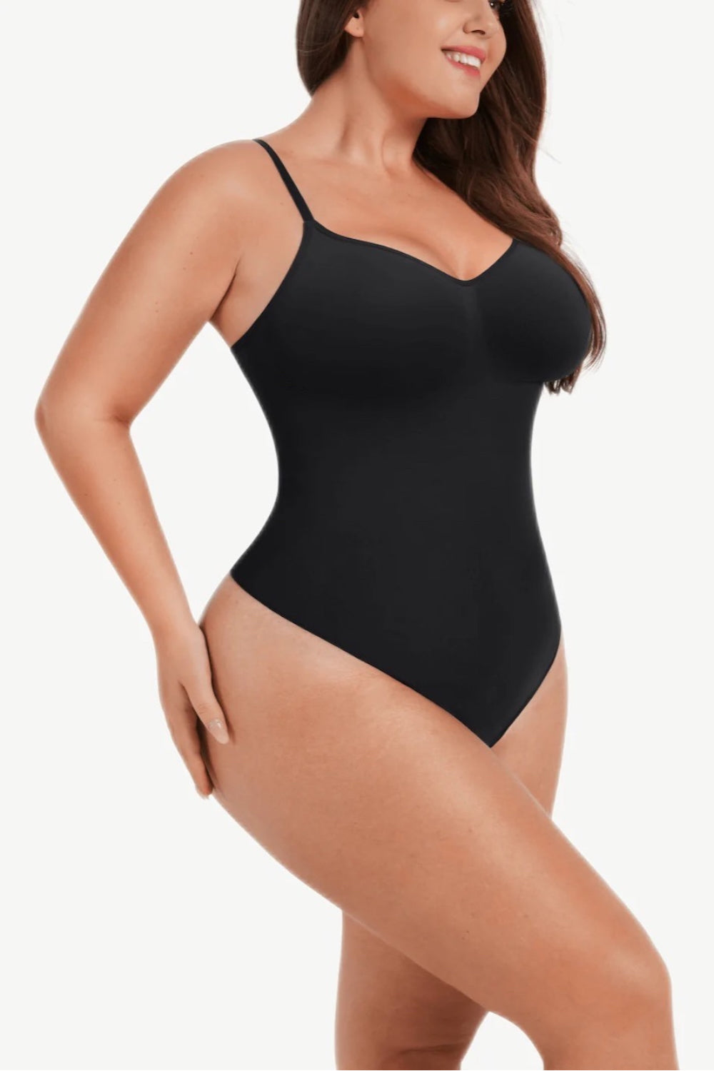 Seamless Shaping Cami Thong Bodysuit