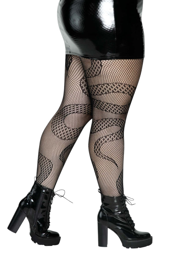 Snake Net Tights