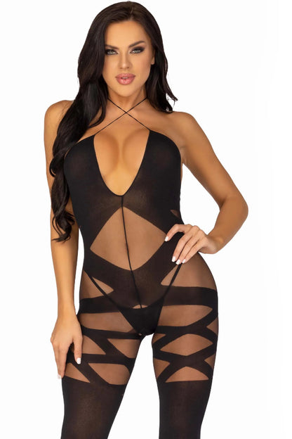 Feels Like Love Opaque Bodystocking