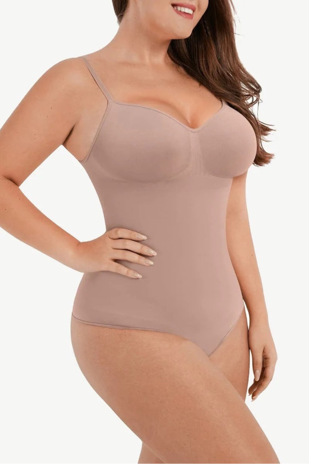 Seamless Shaping Cami Thong Bodysuit