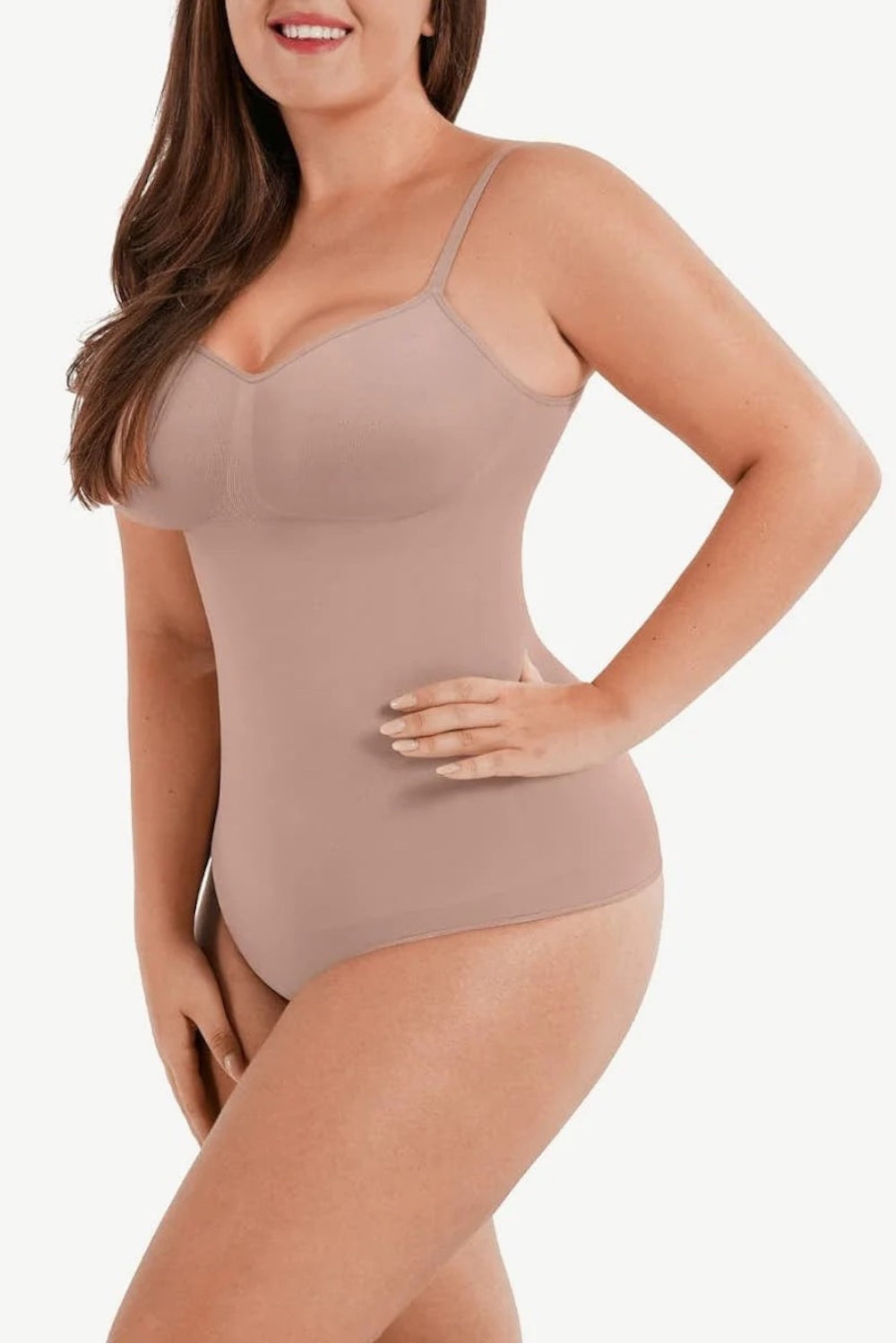 Seamless Shaping Cami Thong Bodysuit