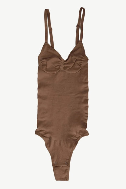 Seamless Shaping Cami Thong Bodysuit