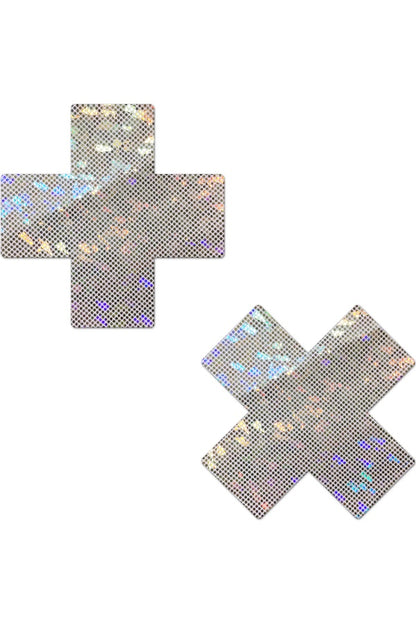 Disco Cross Pasties - Pastease - White