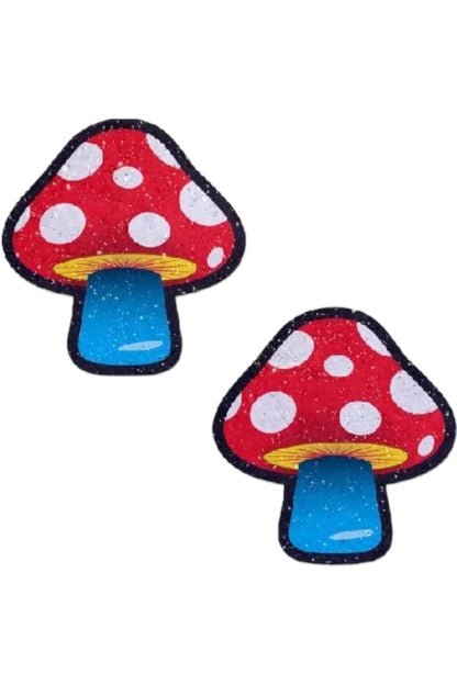 Mushroom: Colorful Shroom Nipple Pasties - Pastease