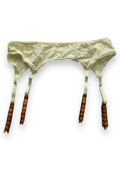 Schoolgirl Lace Garter Belt - Lime