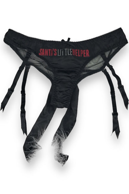 Santas Little Helper Garter Panty