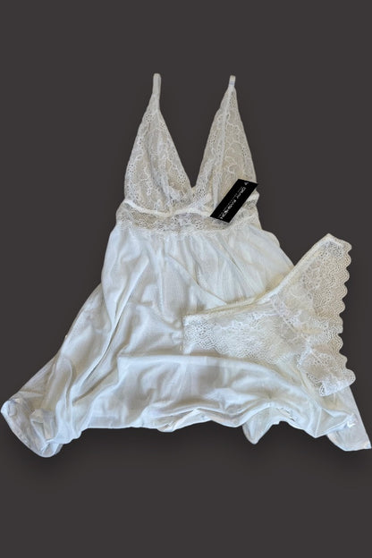 Bridal Lace Babydoll
