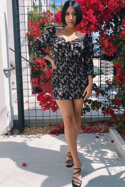 Down To Earth Smocked Dress
