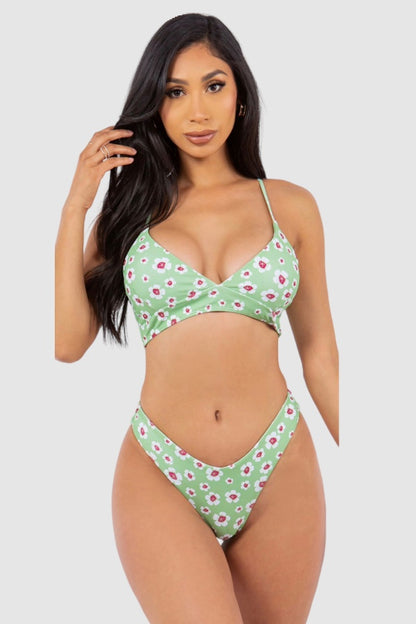 Flower Flair 2 Piece Swimsuit