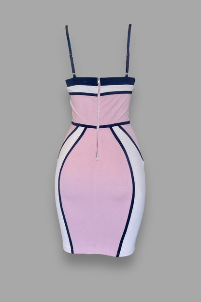 Color Block Strap Dress