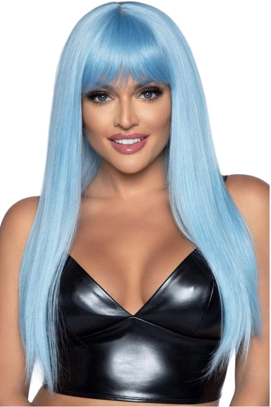 24" Straight Wig with Bangs