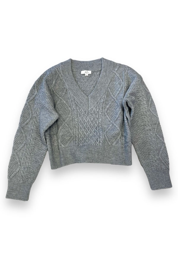 Knit Pattern Knit Sweater Top
