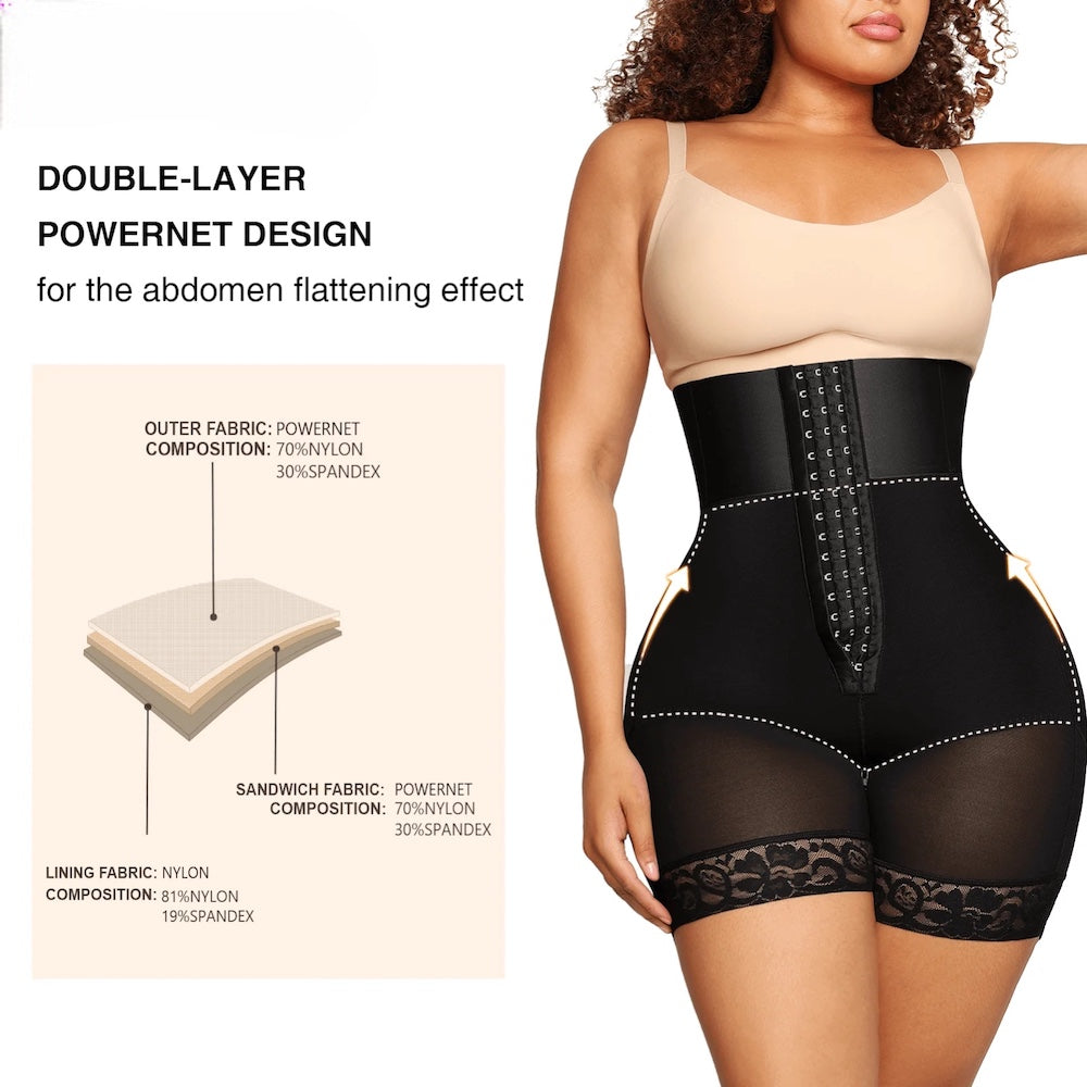 High Waist Corset Butt Lifter W/ Zipper