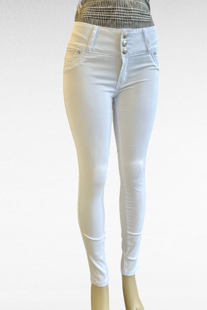 Studded Flowers Mid Rise Jeans
