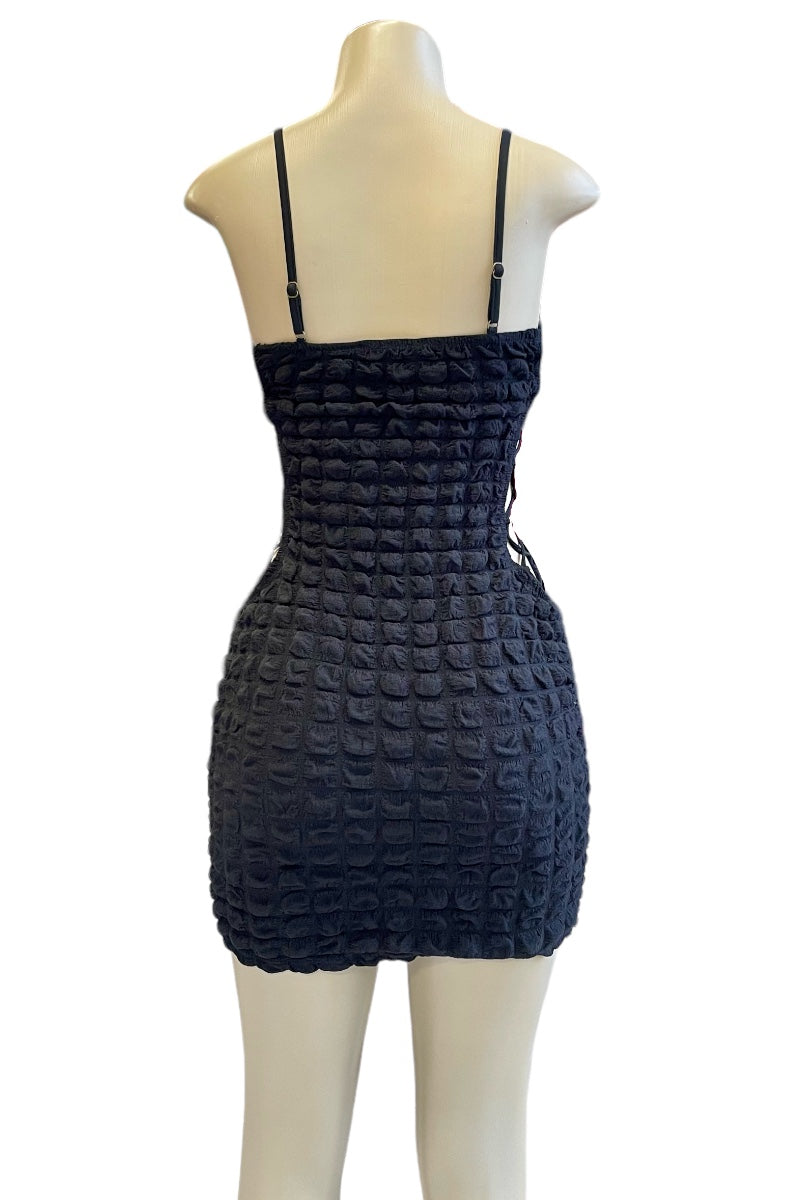 Textured Bodycon Mini Dress