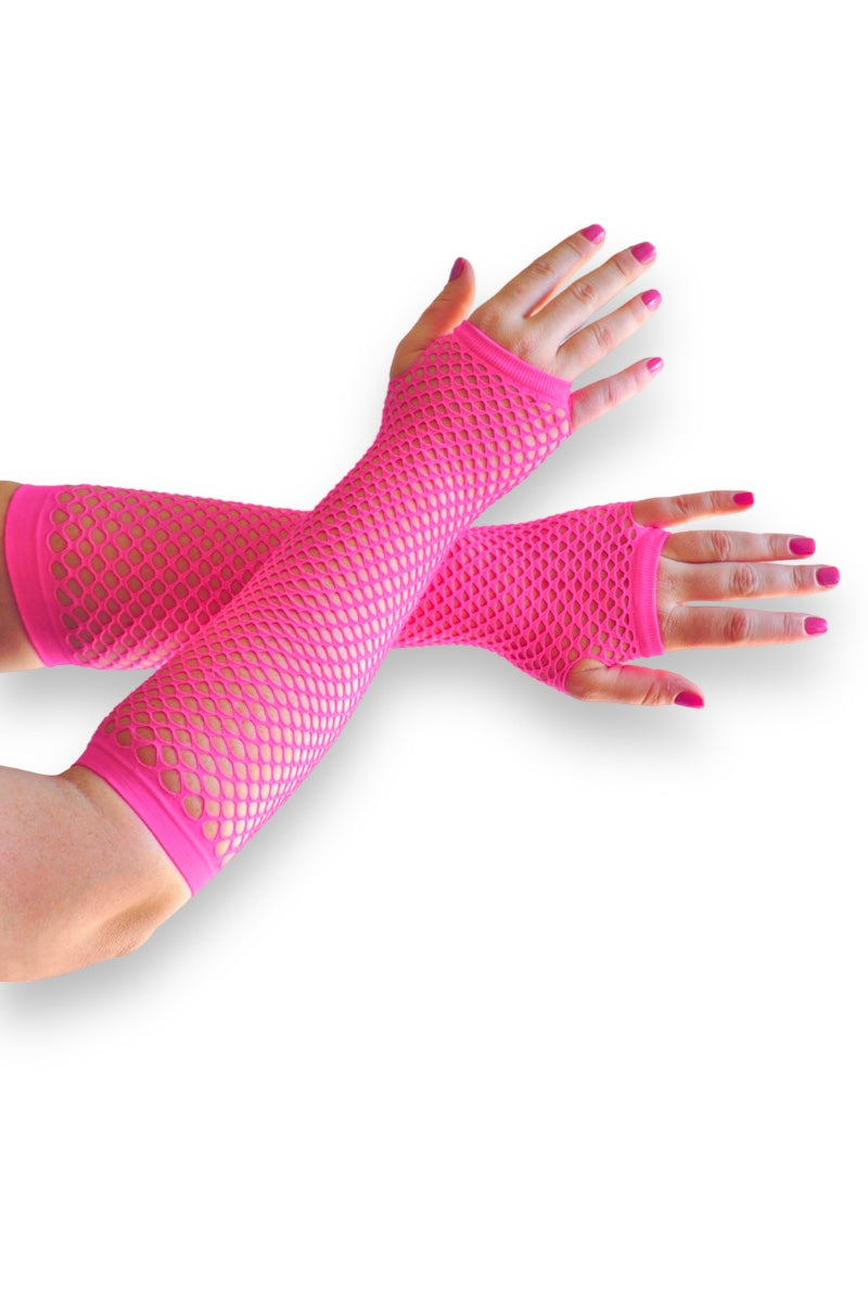 Fingerless Fishnet Gloves