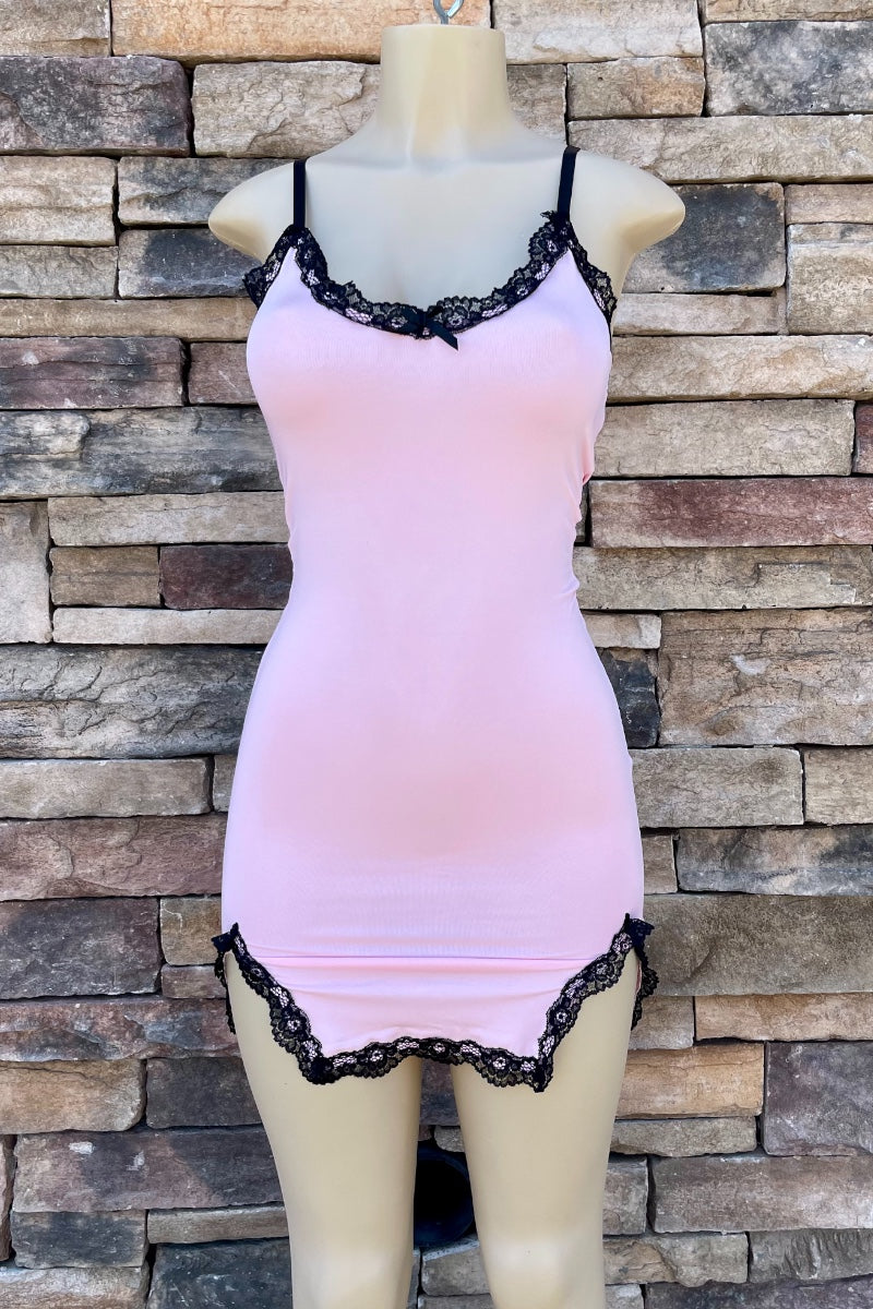 Lace Trim Babydoll