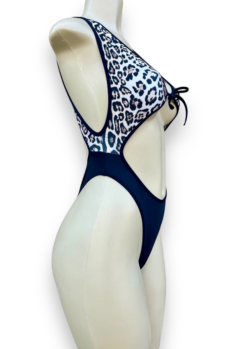 Leopard Print Retro Bodysuit