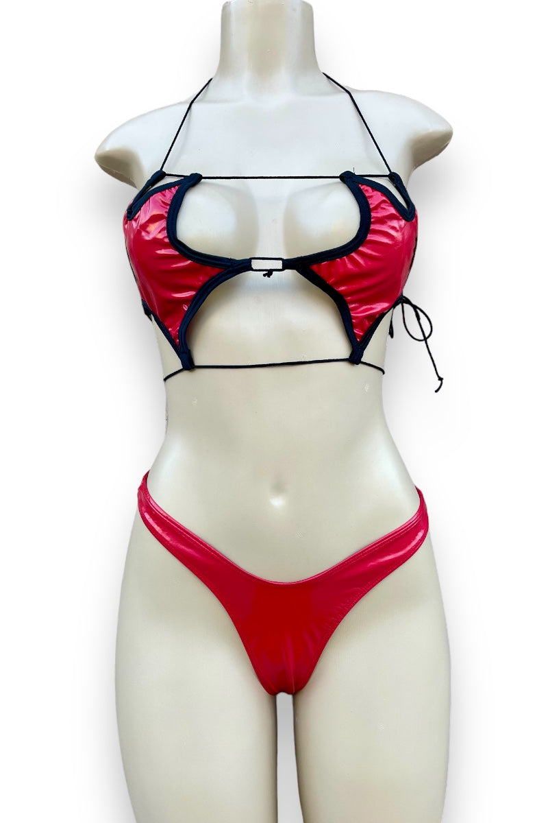 Stars Align Latex Strappy Set