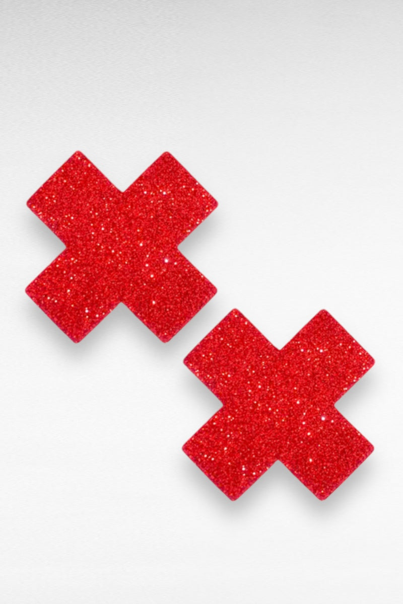 Ravish Me Red Glitter X Factor Nipple Cover Pasties