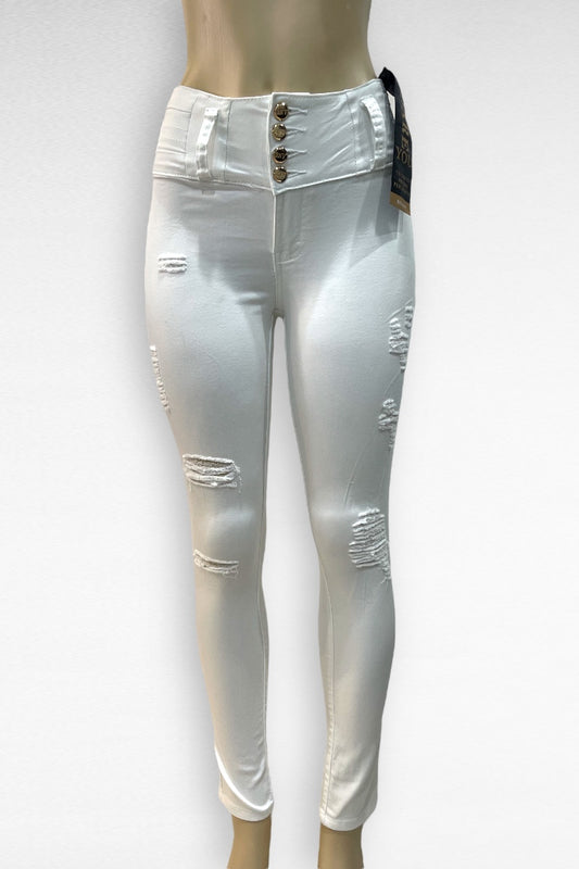 High Waist Ripped Jeans