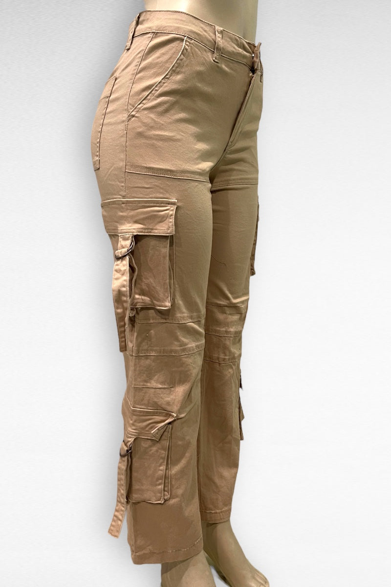 Multi Pocket With Straps Cargo Pants