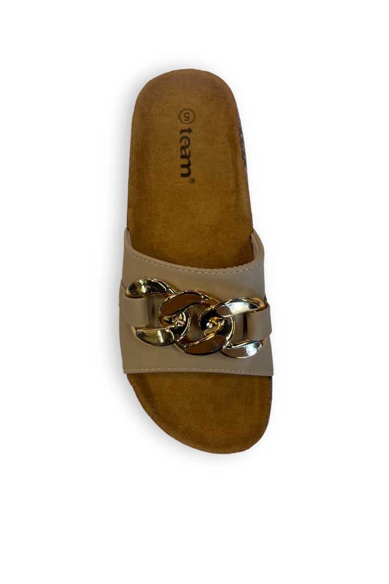 Comfort Chain Slide Sandals