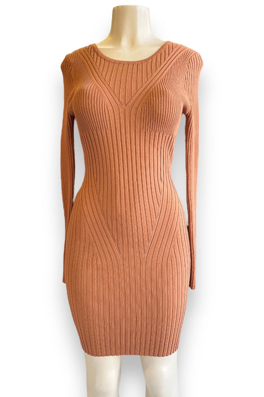 Contour Cut Sweater Dress