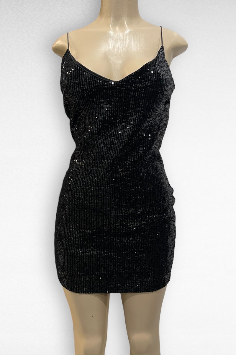 Sequin Cami Mini Dress - Plus Size