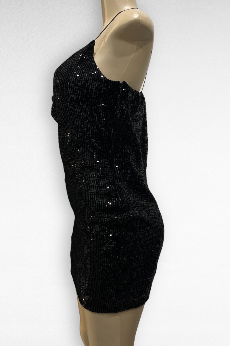 Sequin Cami Mini Dress - Plus Size