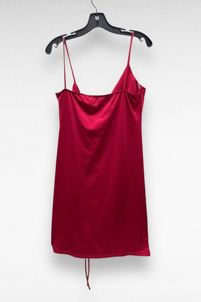 Side Ruched Drawstring Mini Dress