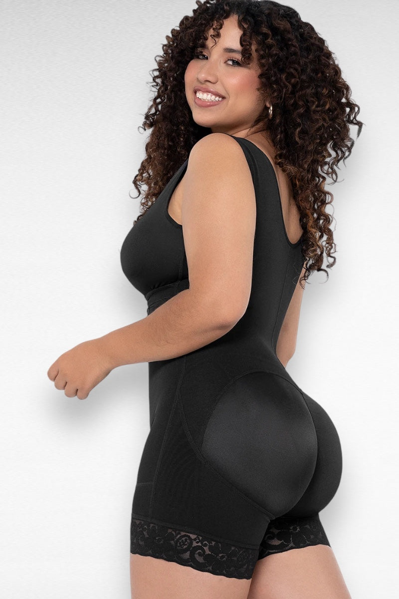 Stage 2 High Compression Post Surgery Shapewear W/ Bra - Black