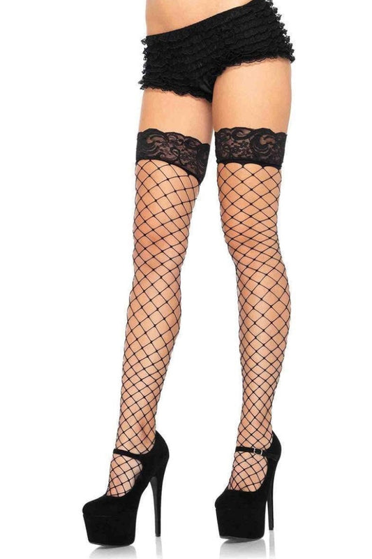 Oda Net Thigh High Stockings